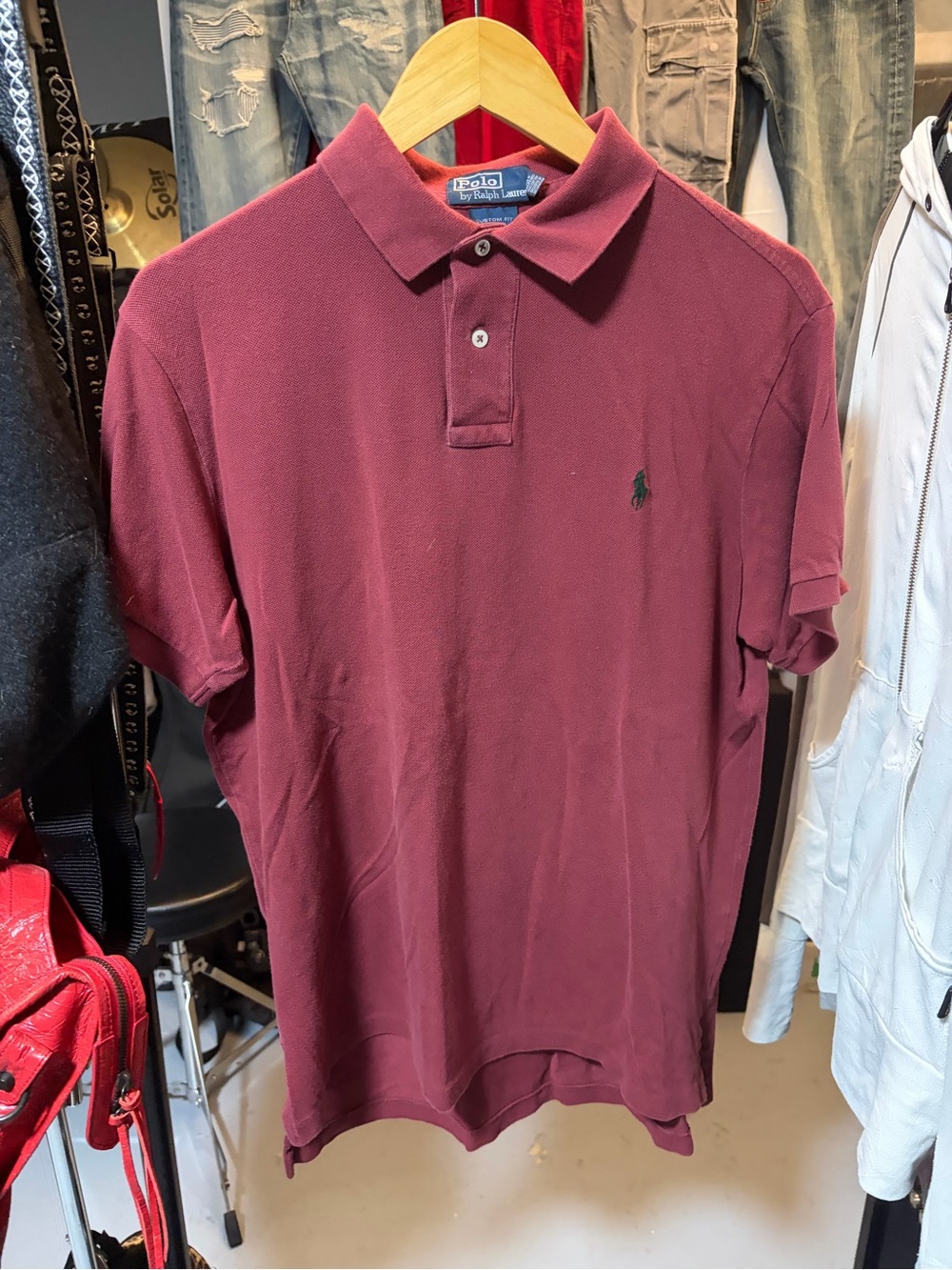 Ralph Lauren Men’s Maroon Polo Shirt